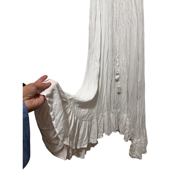 Coven & Co True Romance Gown XS White Milkmaid Maternity Puff Sleeves Peasant - Picture 9 of 16